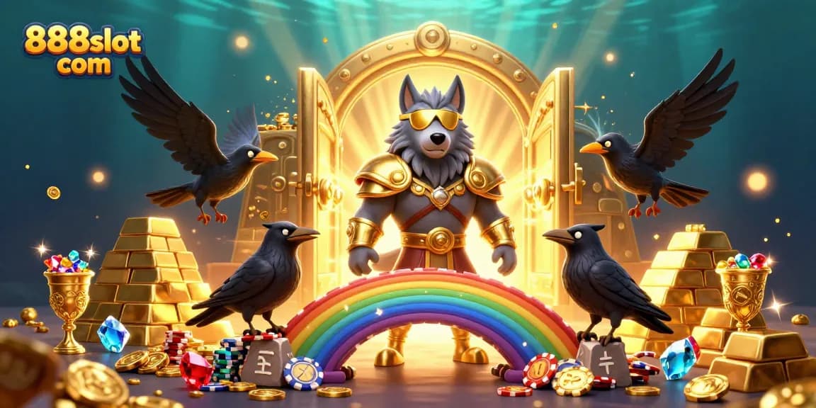 Win big at 888slot com with this vibrant depiction of a Norse-inspired casino adventure.