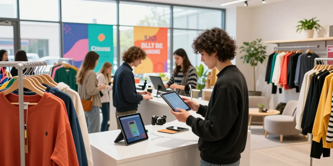 Engaging e-commerce retail scene showcasing diverse fashion items at https://shs-dome5.com/.