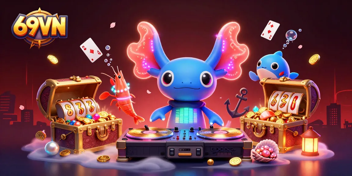 Experience fun at 69VN with an engaging underwater casino adventure filled with vibrant characters and colorful elements.