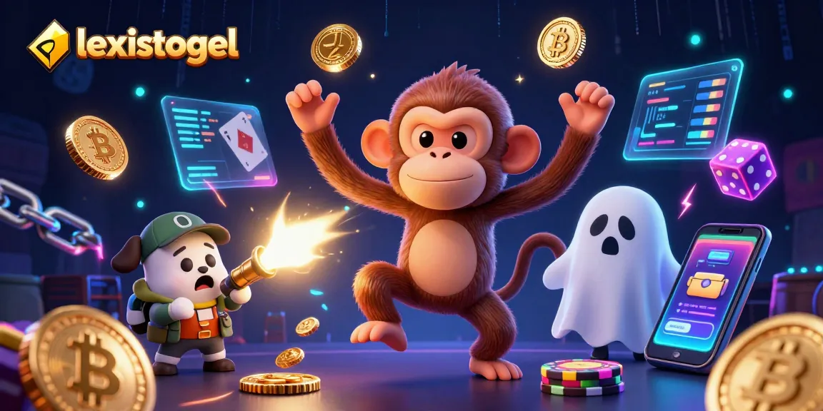Experience the excitement of alexistogel with a ghost-hunter puppy tracking a mischievous poltergeist monkey in a haunted casino.