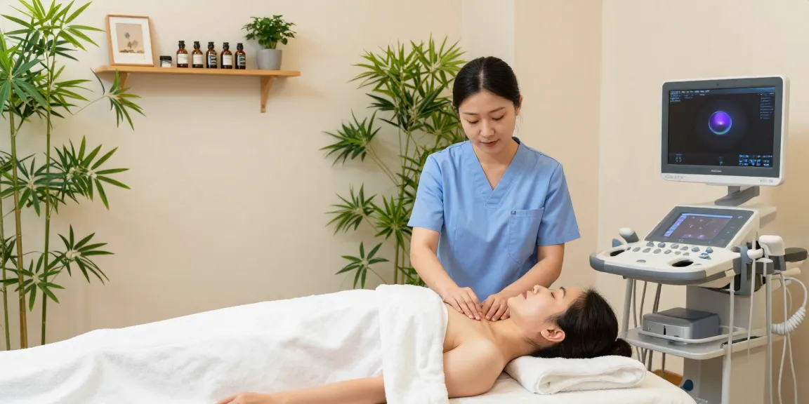 Healing treatment at 영통한의원 clinic showcasing holistic practices and patient comfort.