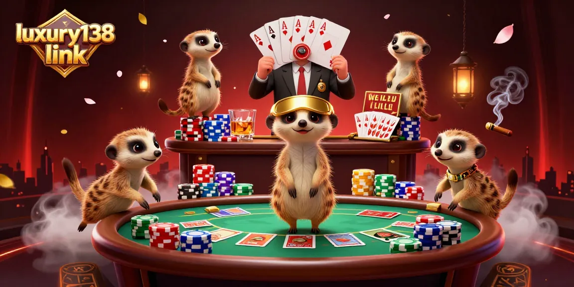 Meerkats menjalankan operasi kasino yang dinamis dengan luxury138 link dalam pertandingan poker yang meriah.