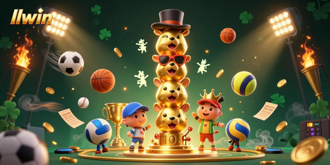 Bet on llwin for exciting gameplay with vibrant characters and dynamic sports elements in a casino scene.