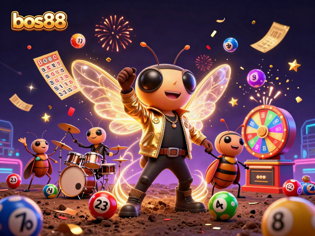 Menangkan permainan bos88 dengan cicada rock star dan elemen perjudian yang seru.