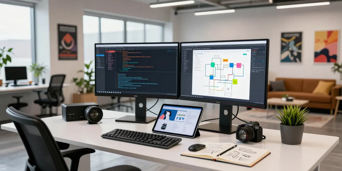 Dynamic workspace of a developer showcasing the WPS Official Website and coding activities.