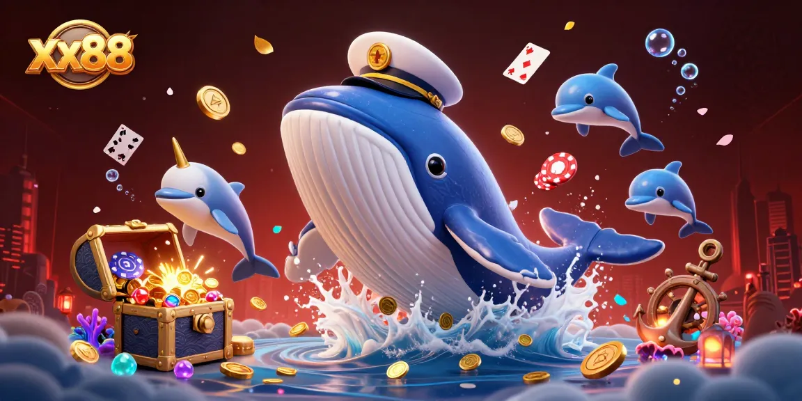 Boost your winnings at xx88's casino games surrounded by vibrant aquatic elements.