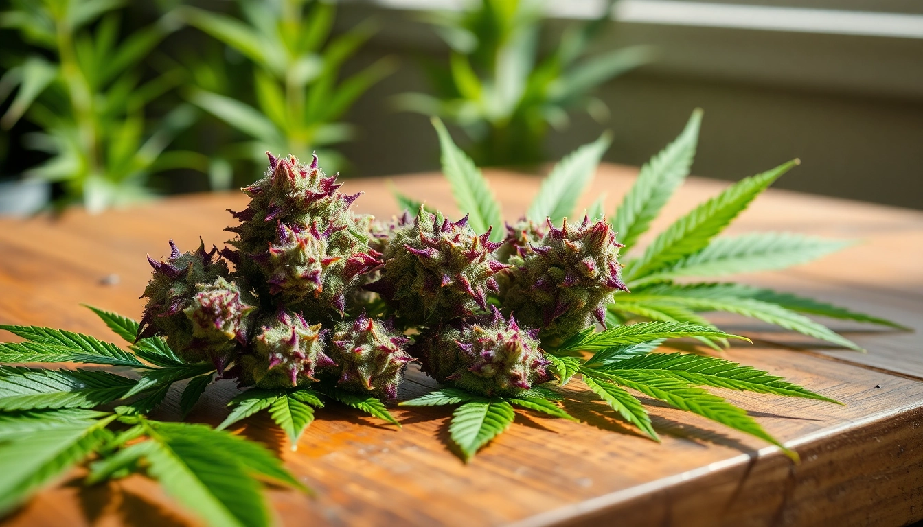 Admire the Miami Runtz strain buds showcasing vibrant colors and textures on a rustic surface.